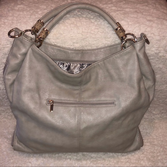 Imoshion Gray Vegan Leather Handbag Purse - Picture 2 of 8